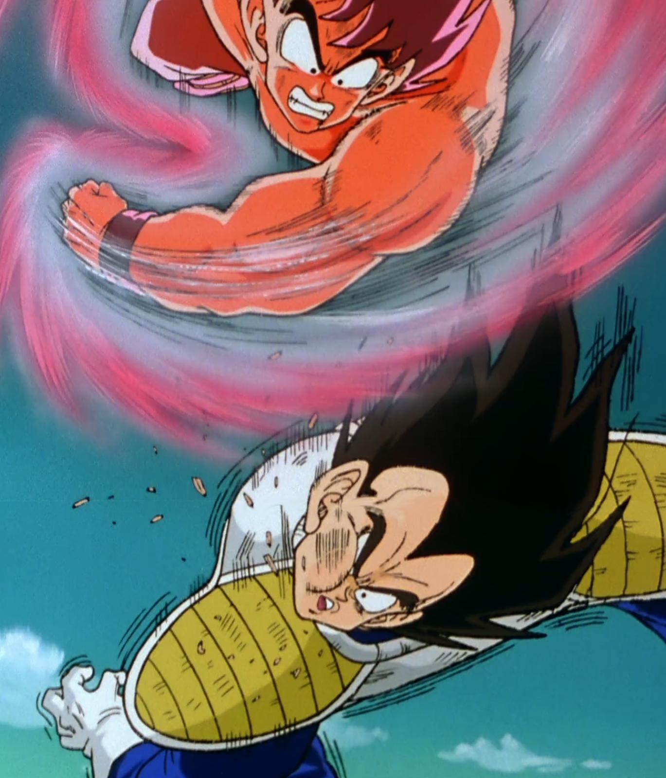 High Quality Goku VS Vegeta Blank Meme Template