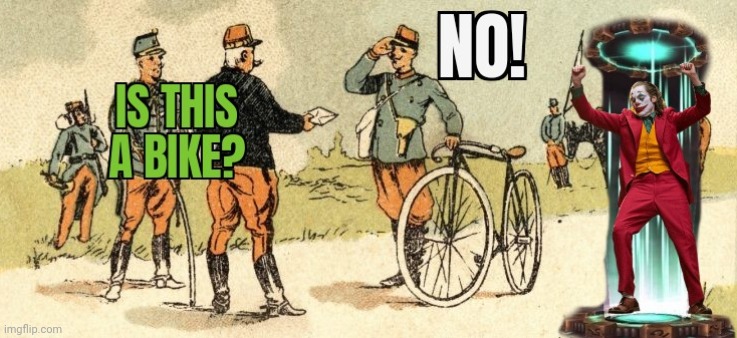 Bicycleception | image tagged in bicycle,teleport | made w/ Imgflip meme maker