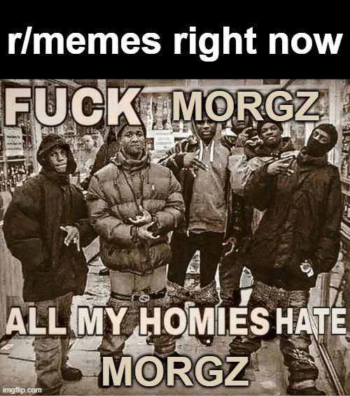 All My Homies Hate | r/memes right now; MORGZ; MORGZ | image tagged in all my homies hate | made w/ Imgflip meme maker