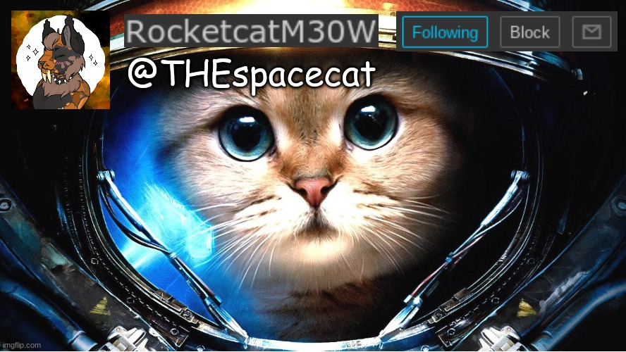 RocketcatM30W announcement template Blank Meme Template