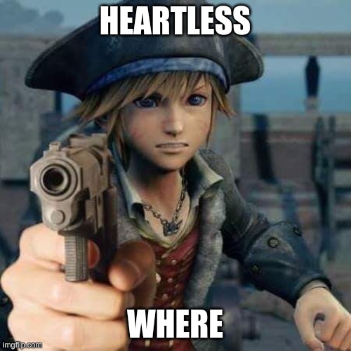 Kingdom Hearts Sora | HEARTLESS WHERE | image tagged in kingdom hearts sora | made w/ Imgflip meme maker