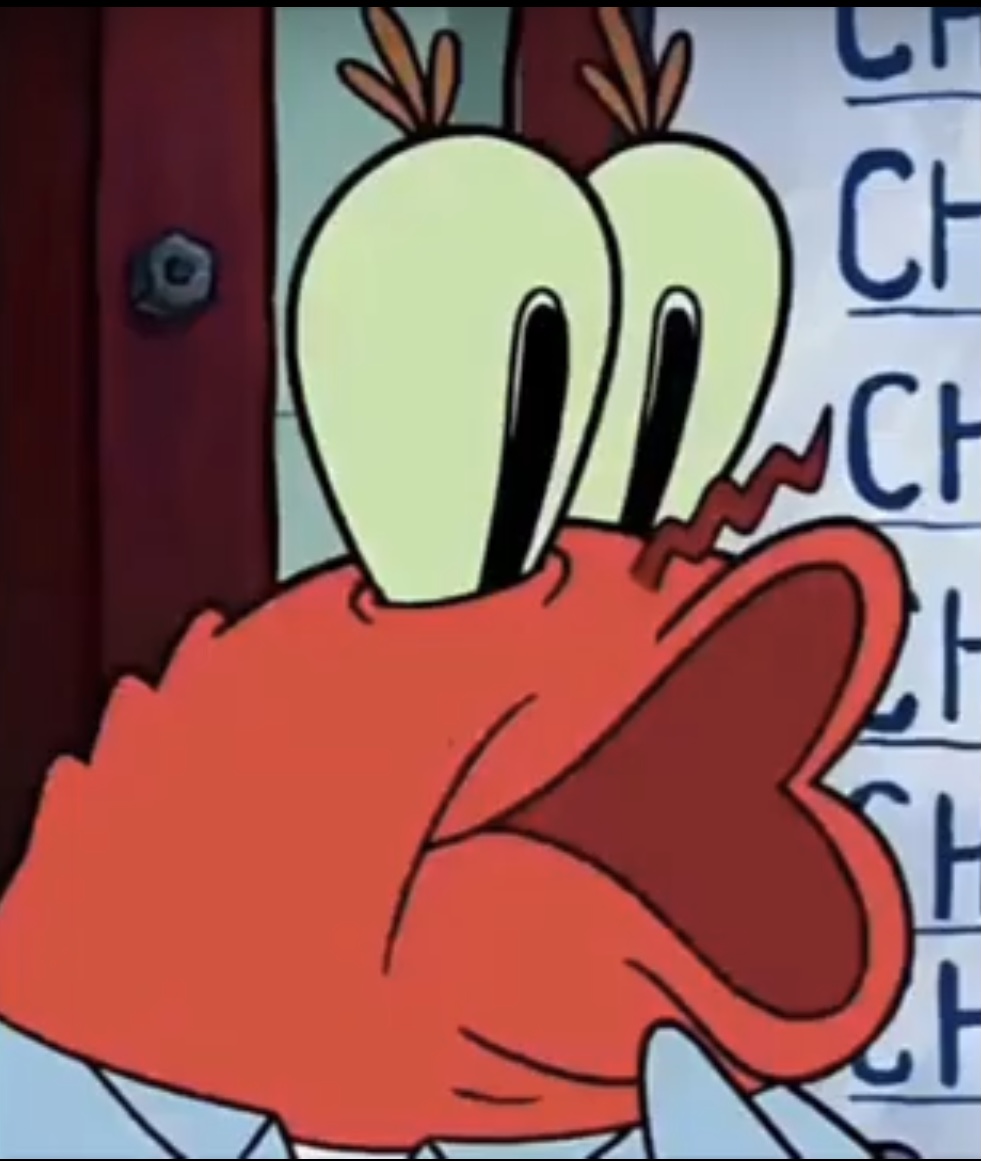 Mr Krabs Pog Blank Template Imgflip