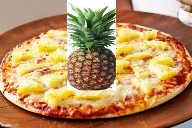Pineapple Pizza Intensifies | image tagged in pineapple pizza intensifies | made w/ Imgflip meme maker