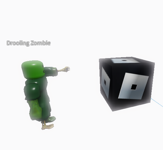 Drooling Zombie Points At Roblox Blank Template Imgflip - drooling zombie roblox