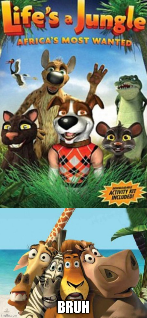 BRUH | image tagged in madagascar | made w/ Imgflip meme maker