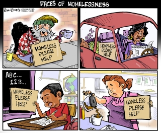 High Quality Phil Hands comic homelessness Blank Meme Template