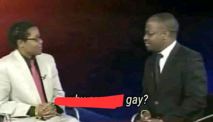 Why are you gay? | image tagged in why are you gay | made w/ Imgflip meme maker