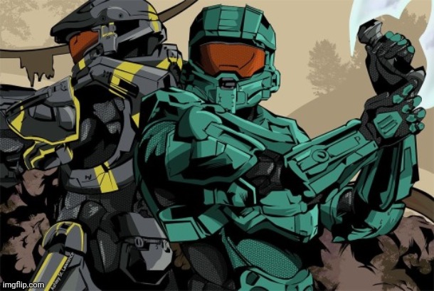 RvB fanart cuz y tf not (not made by me lmao) | image tagged in tag | made w/ Imgflip meme maker
