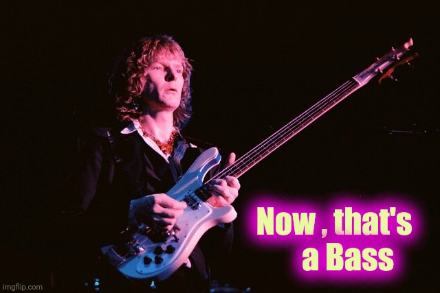 Chris Squire | Now , that's   
a Bass | image tagged in chris squire | made w/ Imgflip meme maker