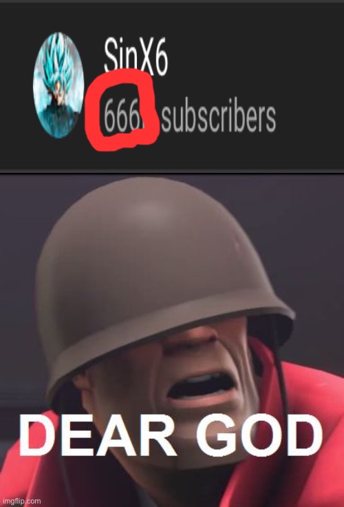G-Guys, I found the devil on YouTube | image tagged in dear god | made w/ Imgflip meme maker