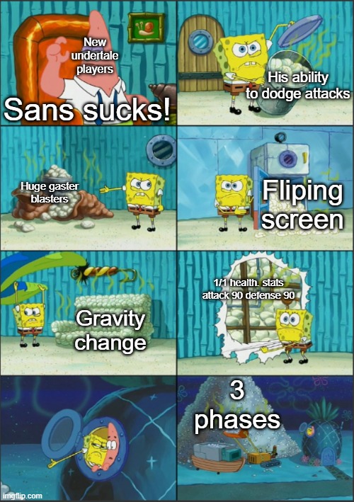 Let's Players Reaction To Sans His First Attack