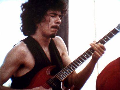High Quality Carlos Santana at Woodstock Blank Meme Template