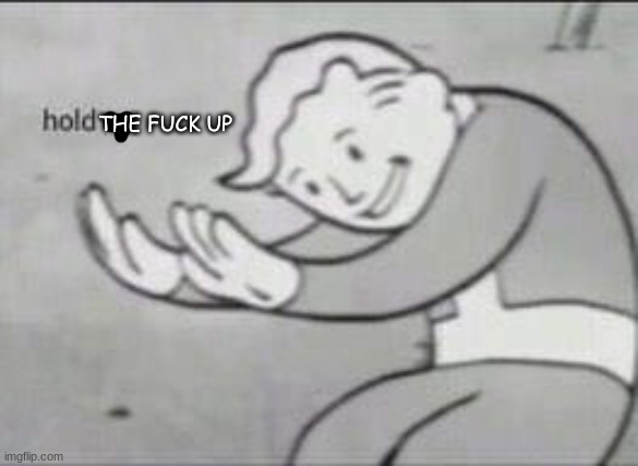 Hold the fuck up Fallout | image tagged in hold the fuck up fallout | made w/ Imgflip meme maker