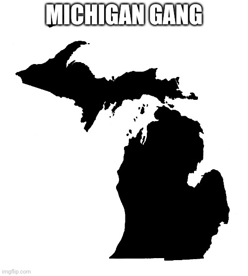 State of Michigan | MICHIGAN GANG | image tagged in state of michigan | made w/ Imgflip meme maker
