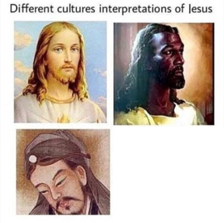 diffrent versions of jesus Blank Meme Template