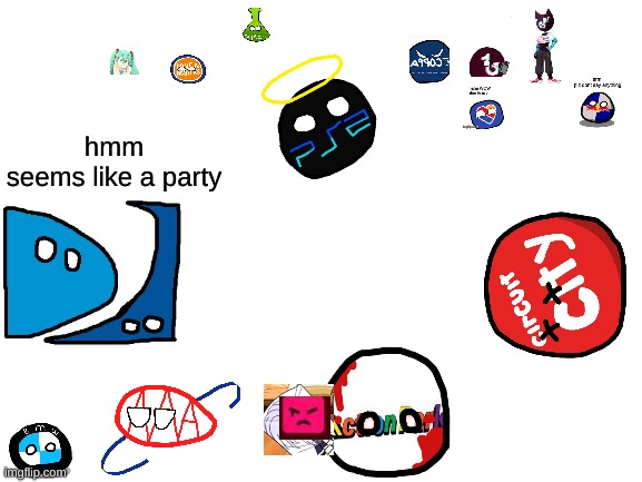 meanwhile at my HQ | hmm
seems like a party | image tagged in blank white template,companyballs,funny | made w/ Imgflip meme maker