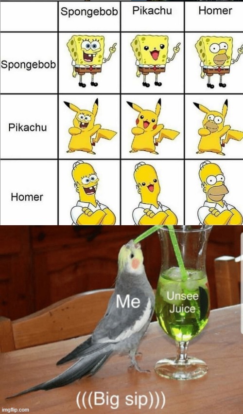 Huge sip | image tagged in unsee juice | made w/ Imgflip meme maker