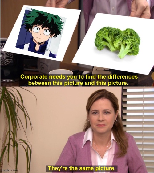 Those are the same | image tagged in memes,they're the same picture,my hero academia,funny | made w/ Imgflip meme maker