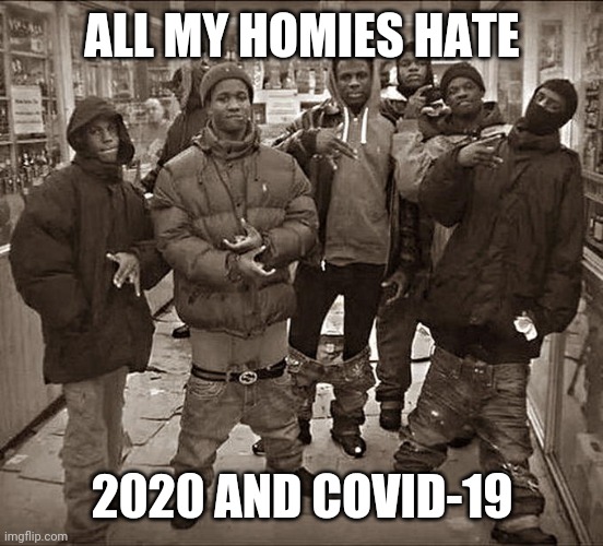 All My Homies Hate | ALL MY HOMIES HATE; 2020 AND COVID-19 | image tagged in all my homies hate,2020 sucks,2020,coronavirus,covid-19,memes | made w/ Imgflip meme maker