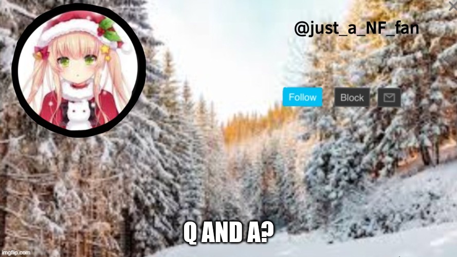 Q AND A? | made w/ Imgflip meme maker