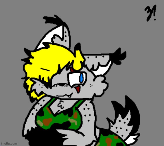 So I drew Mookie's Fursona, Thrash! | made w/ Imgflip meme maker