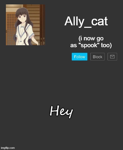 Ally_cat's announcement template | Hey | image tagged in ally_cat's announcement template | made w/ Imgflip meme maker