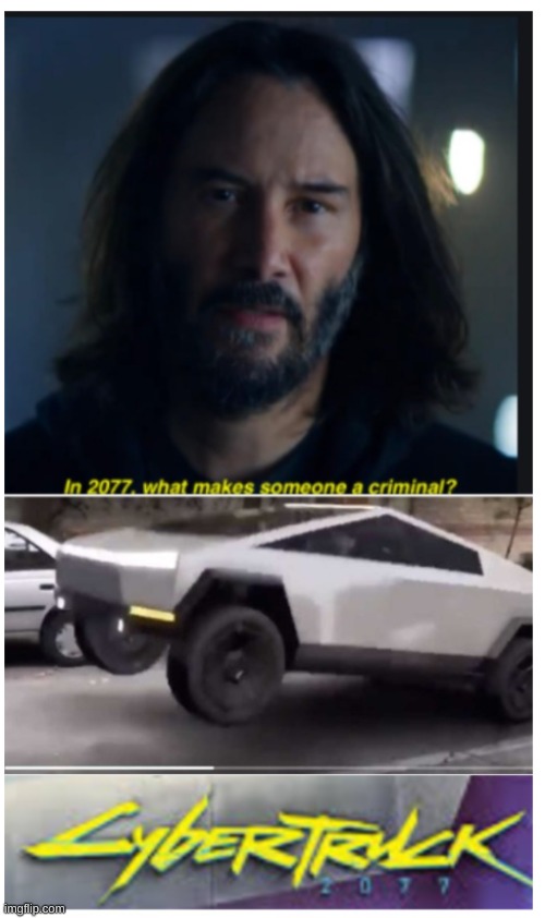 In 2077, what makes someone a criminal? | image tagged in funny,gaming | made w/ Imgflip meme maker