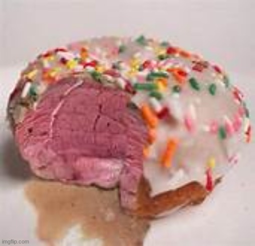 Meat doughnut | image tagged in meat doughnut | made w/ Imgflip meme maker