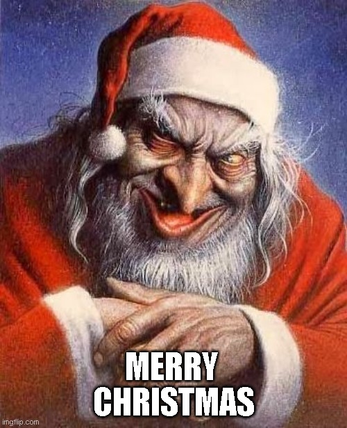 Satan is an Anagram for Santa | CHRISTMAS; MERRY | image tagged in satan claws | made w/ Imgflip meme maker