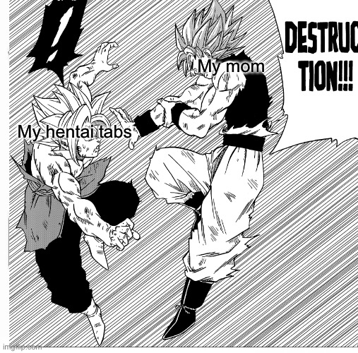 This happens all the time | My mom; My hentai tabs | image tagged in hentai,mom | made w/ Imgflip meme maker