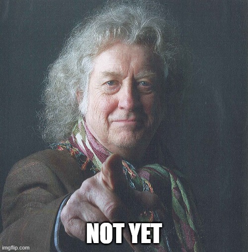 christmas not yet | NOT YET | image tagged in noddy holder | made w/ Imgflip meme maker