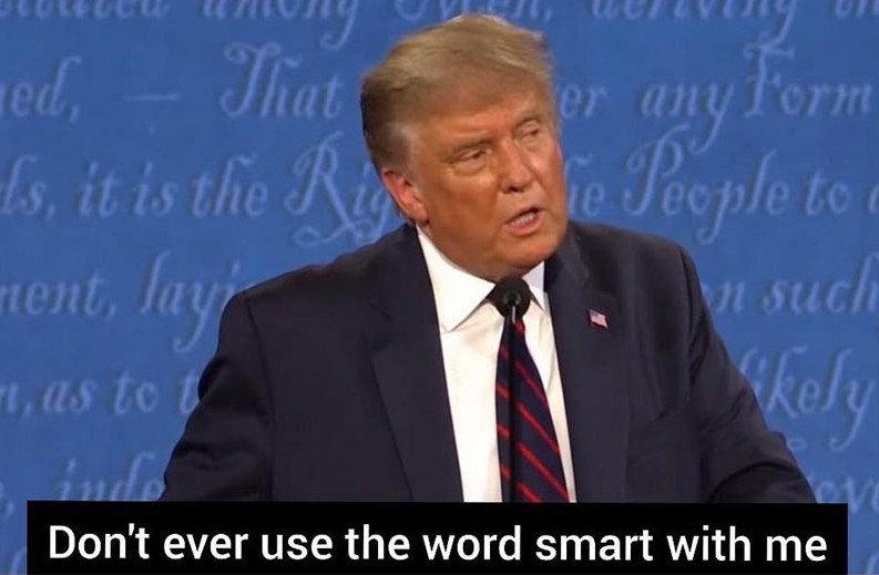 Don't ever use the word smart with me Blank Meme Template