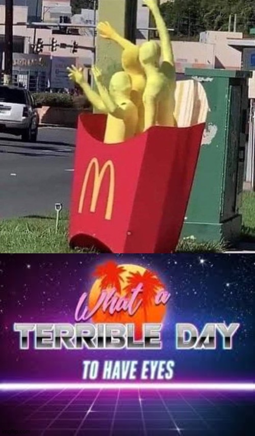 Cursed McDonald's fries - Imgflip