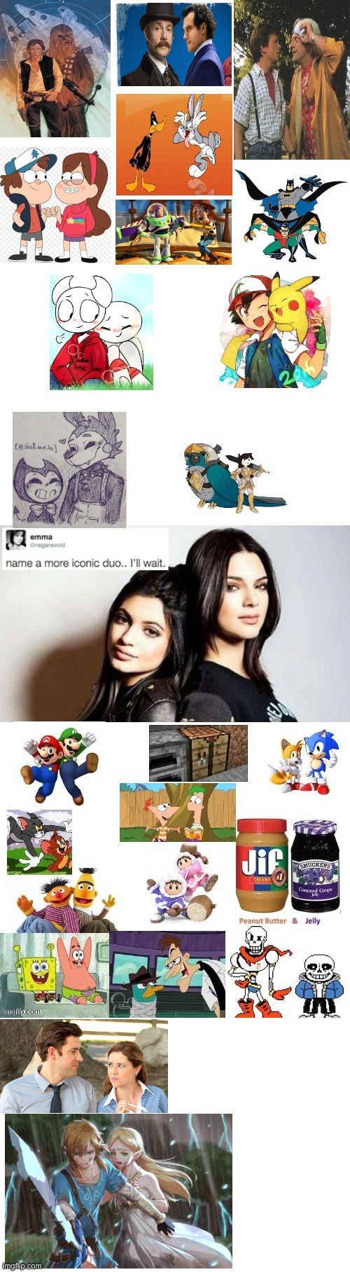 This is not mine repost with more iconic duos please | image tagged in iconic duos,repost with more please | made w/ Imgflip meme maker