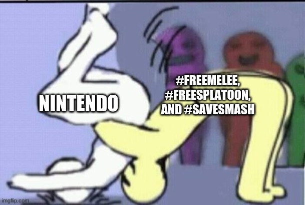 #FREEMELEE, #FREESPLATOON, AND #SAVESMASH NINTENDO | made w/ Imgflip meme maker