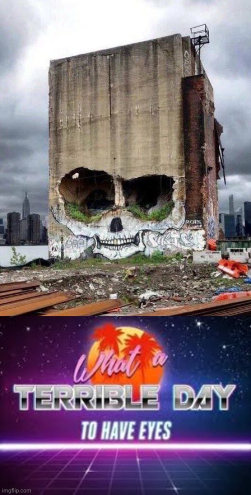 A Cursed Graffiti!!!! | image tagged in what a terrible day to have eyes,you had one job,funny,memes,cursed image,scary | made w/ Imgflip meme maker