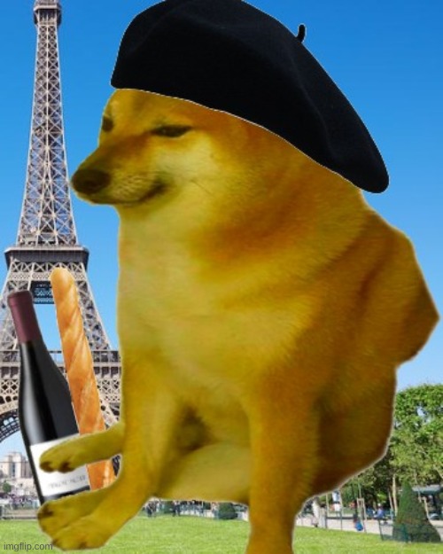French cheem's i made | image tagged in cheems | made w/ Imgflip meme maker
