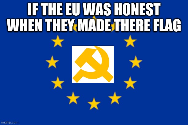 the truth | IF THE EU WAS HONEST WHEN THEY MADE THERE FLAG | image tagged in nazi | made w/ Imgflip meme maker