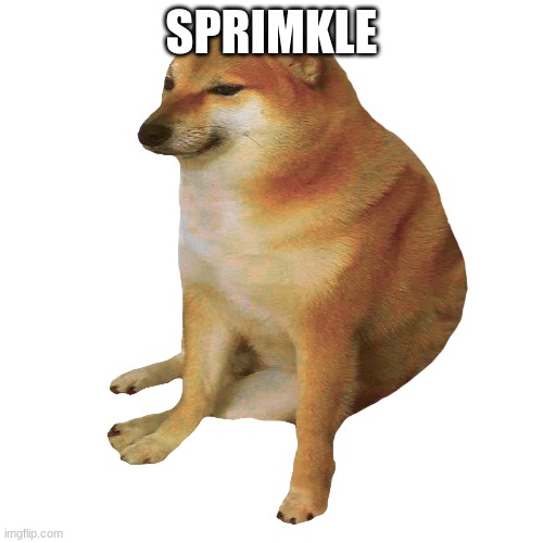 cheems | SPRIMKLE | image tagged in cheems | made w/ Imgflip meme maker