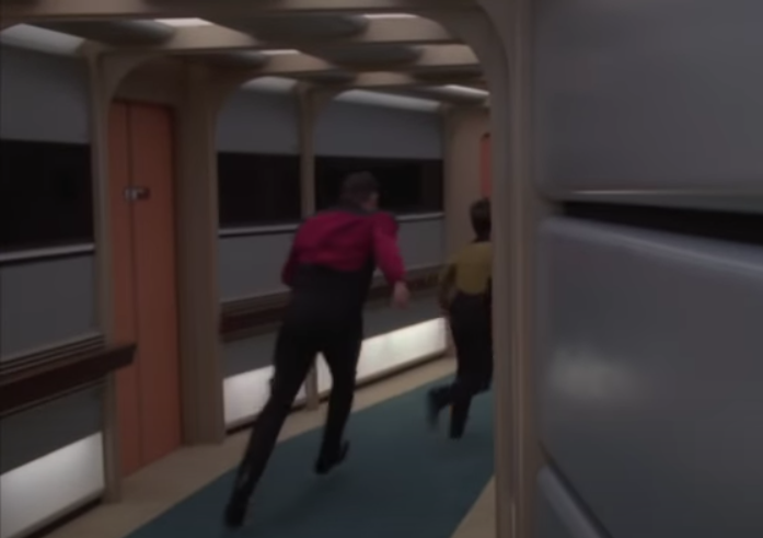 Riker Running Blank Meme Template