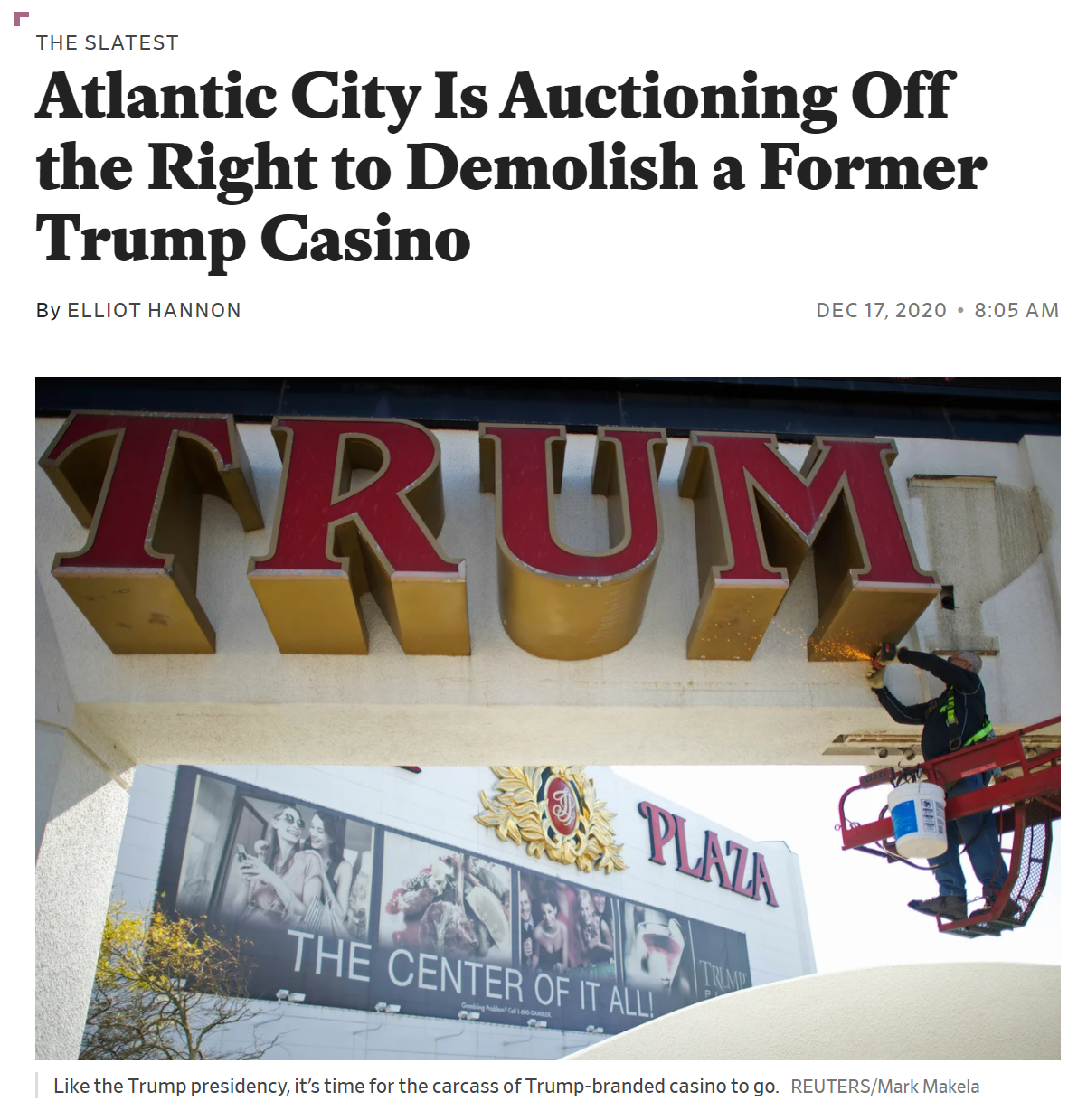 Trump casino demolition Blank Meme Template