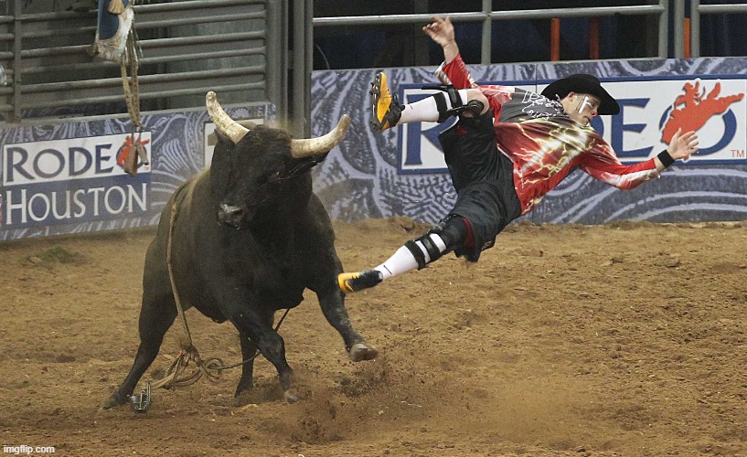 Bull fighting is so hard | made w/ Imgflip meme maker