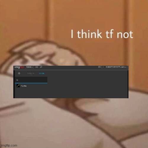 I think tf not | image tagged in i think tf not | made w/ Imgflip meme maker