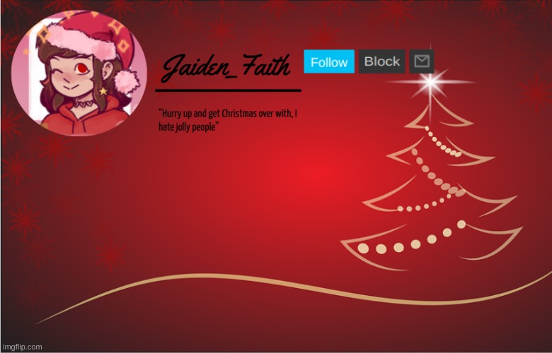 *Finally* My Christmas announcement template | image tagged in jaiden announcement x-mas | made w/ Imgflip meme maker