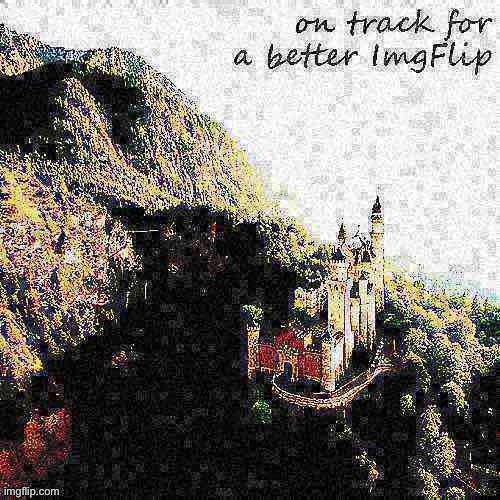 plz protecc | image tagged in on track for a better imgflip deep-fried 1,majestic,castle | made w/ Imgflip meme maker