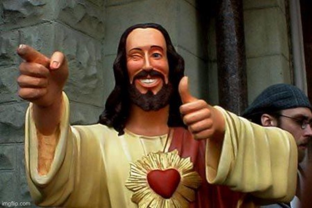 Buddy Christ Happy Birthday | image tagged in buddy christ happy birthday | made w/ Imgflip meme maker