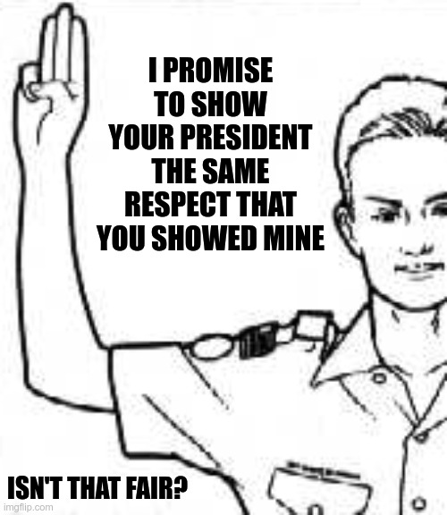Because you're all about equity and equality | I PROMISE TO SHOW YOUR PRESIDENT THE SAME RESPECT THAT YOU SHOWED MINE; ISN'T THAT FAIR? | image tagged in creepy joe biden,donald trump,potus | made w/ Imgflip meme maker