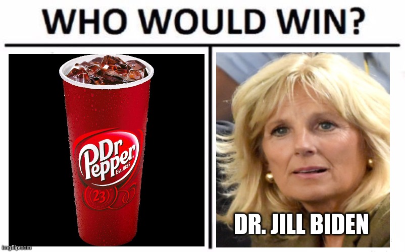 Who Would Win? Meme | DR. JILL BIDEN | image tagged in memes,who would win | made w/ Imgflip meme maker