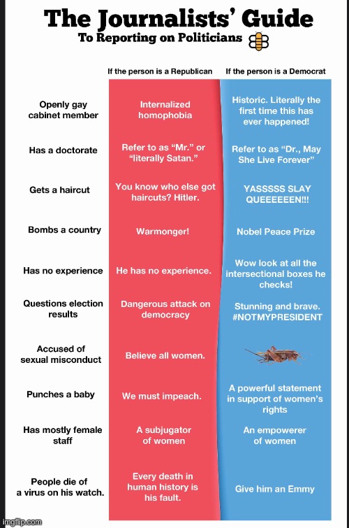A helpful info graphic! | image tagged in babylon bee,journalism | made w/ Imgflip meme maker