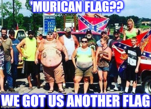 WE GOT US ANOTHER FLAG 'MURICAN FLAG?? | made w/ Imgflip meme maker